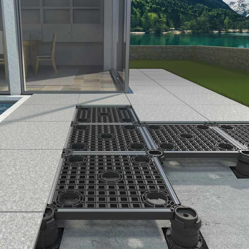 Level-Up. The anti-fall raised floor system from Dakota